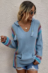 Hooded Long-sleeved Pullover