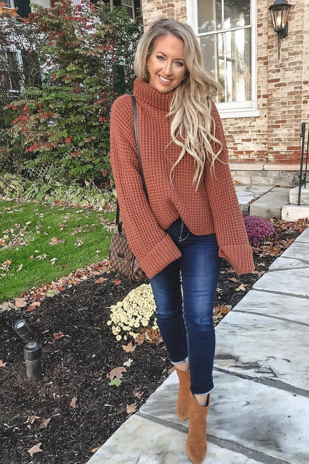 Loose Pure Color High Neck Sweater