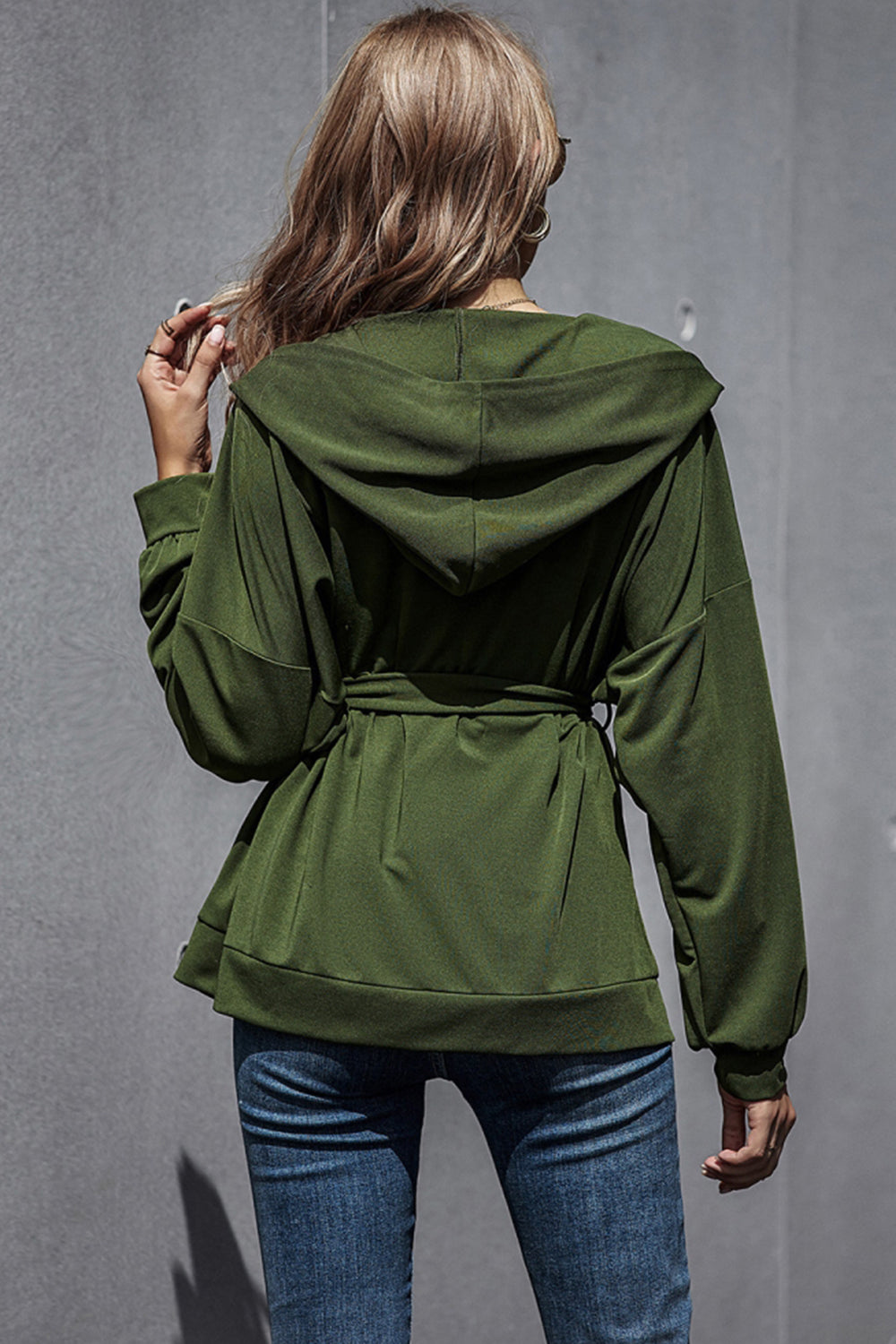 Loose High Waist Hooded Jacket