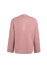 Round Neck Slit Pullover