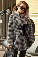 Chiffon Loose Lace Up Cape Top