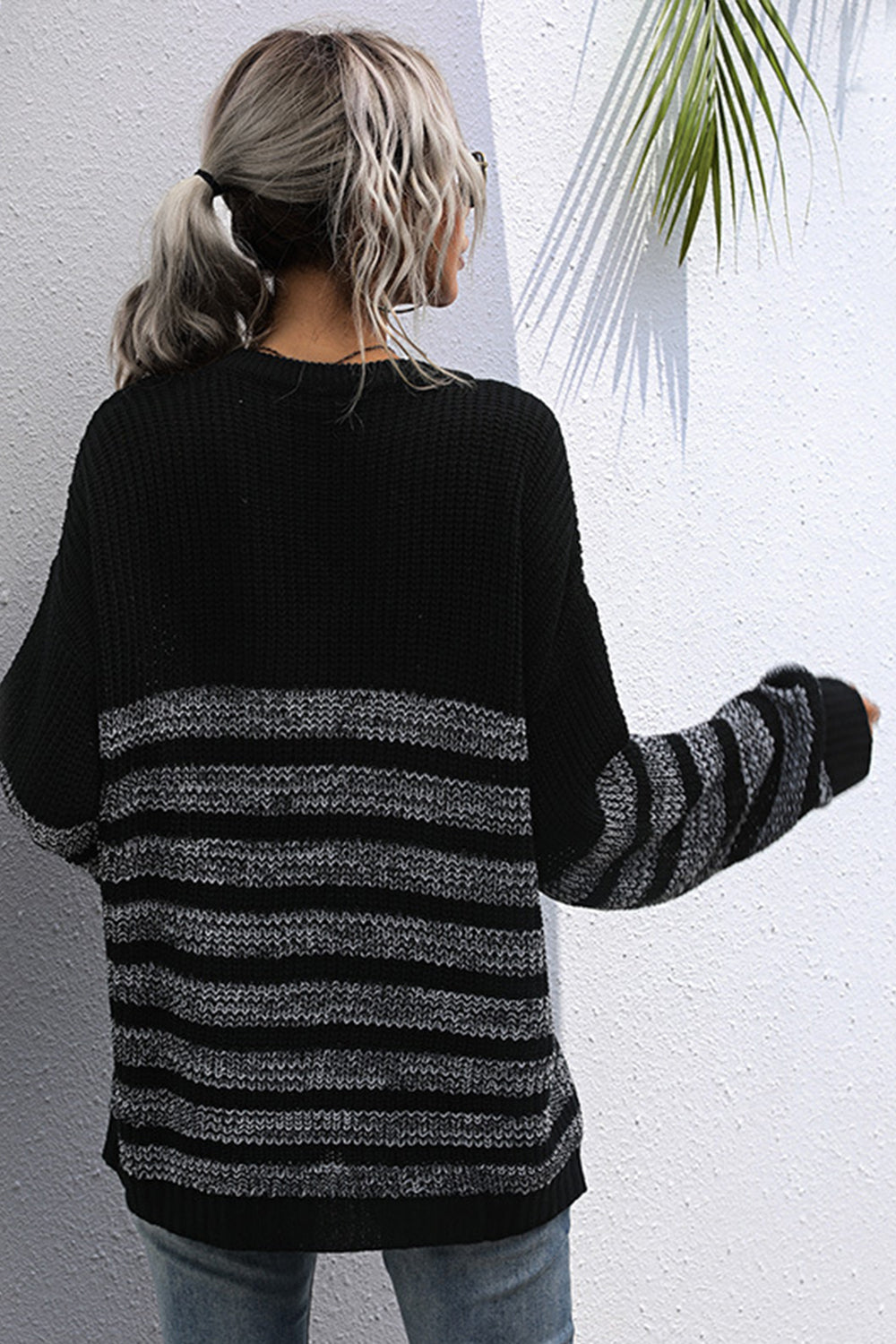 Loose Round Neck Long Sleeve Sweater