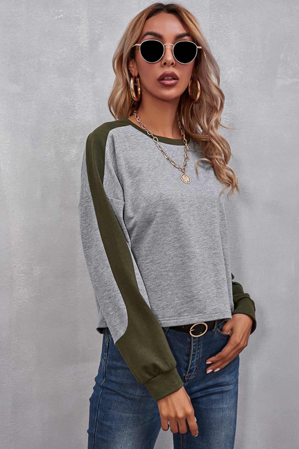 Round Neck Long Sleeve T-shirt