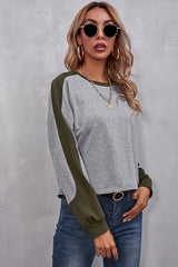 Round Neck Long Sleeve T-shirt