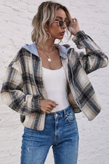 Plaid Hooded Jacket