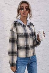 Plaid Hooded Jacket