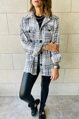 Come Around Plaid Heavy Knit Shacket