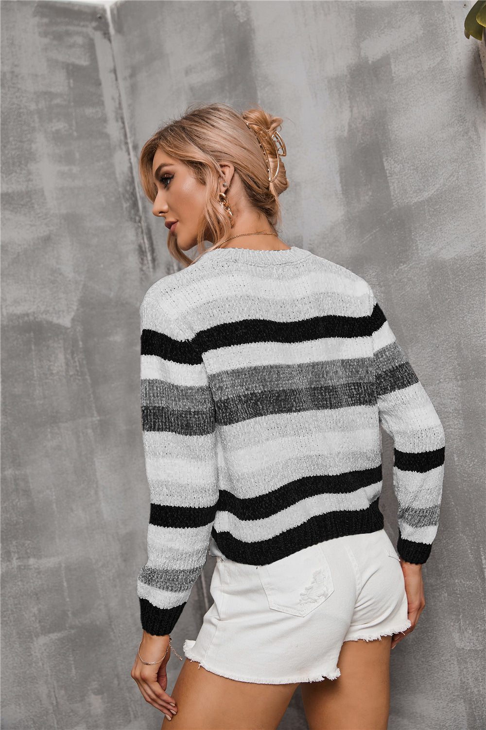 Patchwork Fleece Sweater