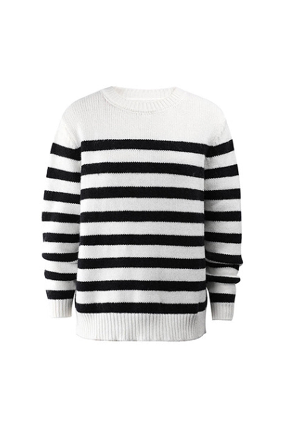Contrast Striped Pullover