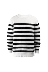 Contrast Striped Pullover