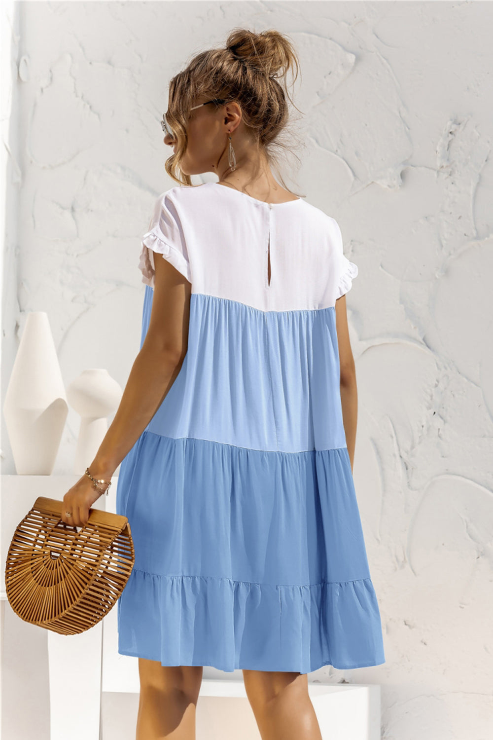 Contrast Loose Summer Dress