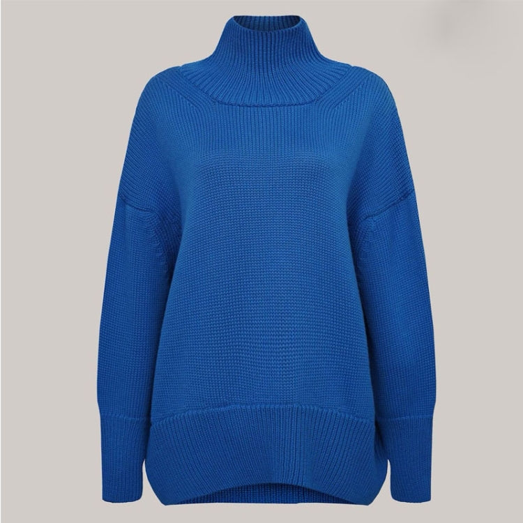 Basic Turtleneck Loose Drop Sleeve Pullover