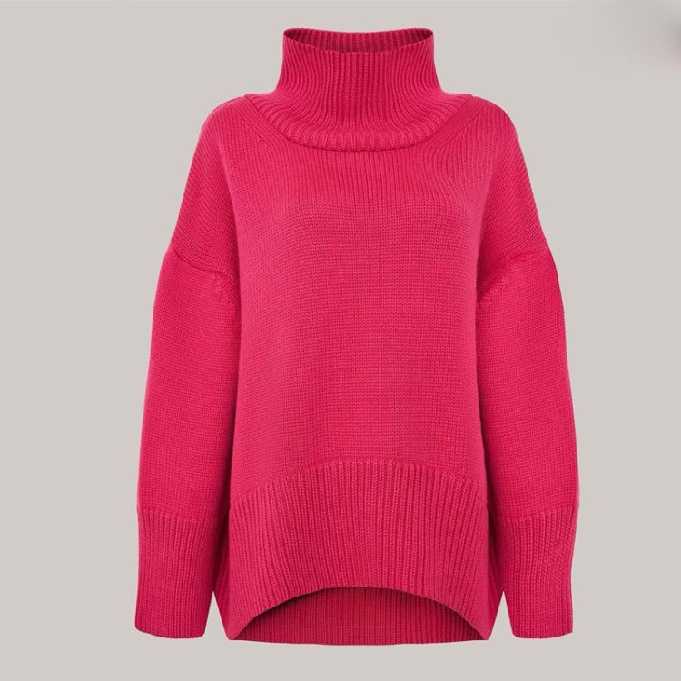 Basic Turtleneck Loose Drop Sleeve Pullover