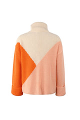 Contrast Lapel Pullover
