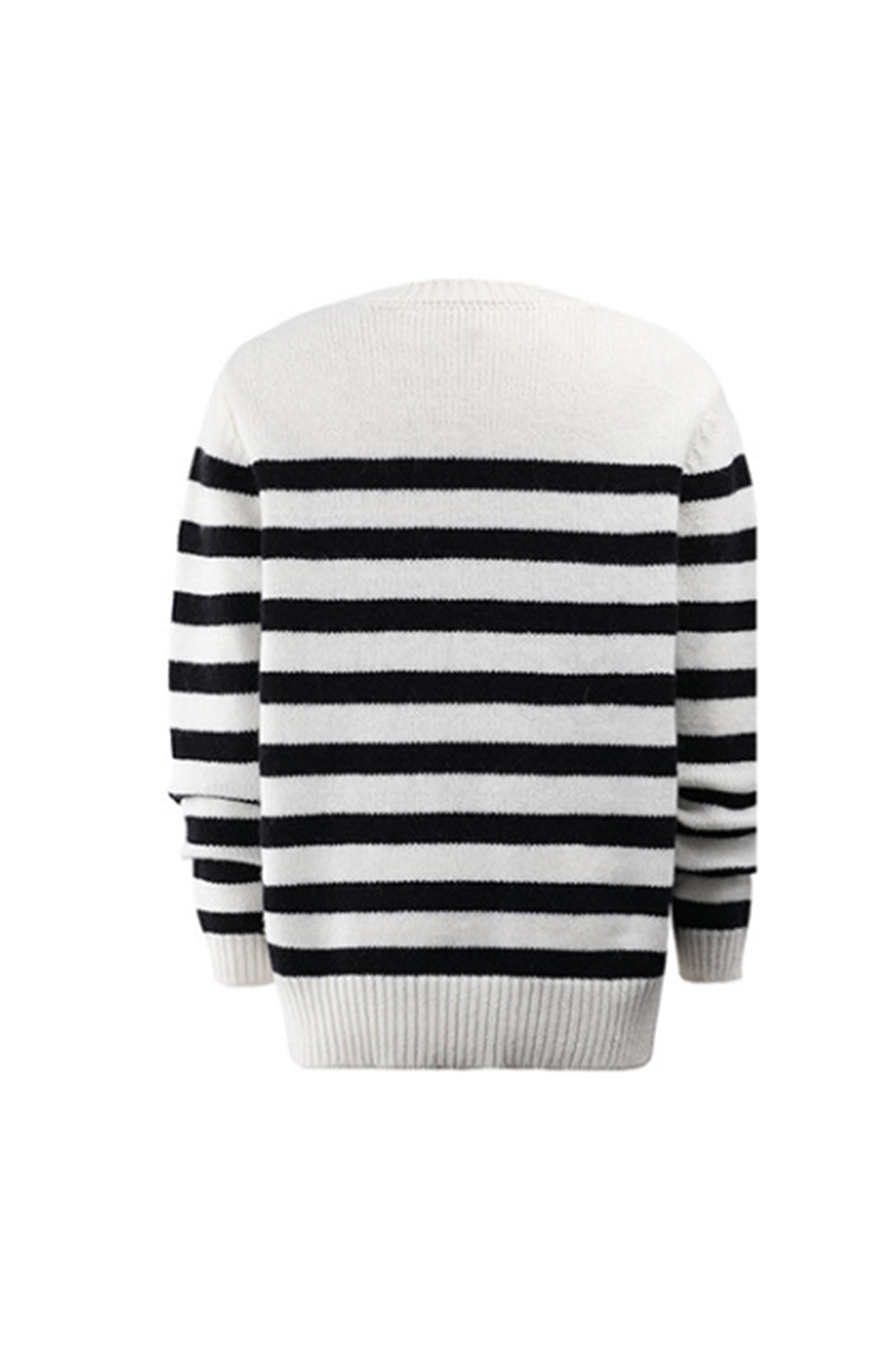 Contrast Striped Pullover