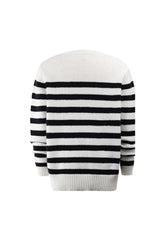 Contrast Striped Pullover