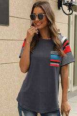 See You Again Striped  T-Shirt