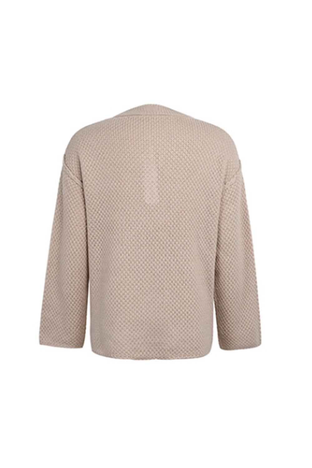 Round Neck Slit Pullover