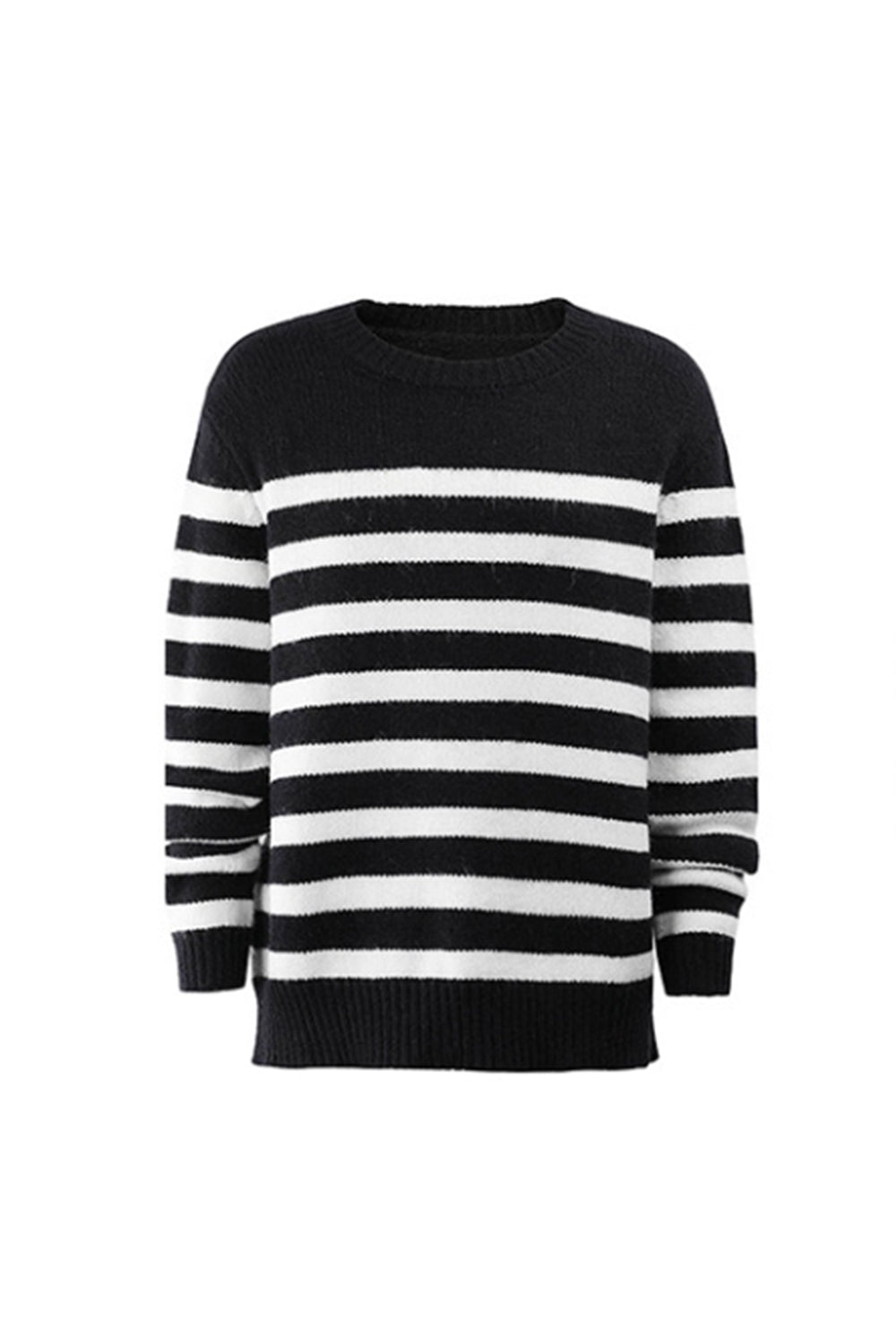 Contrast Striped Pullover