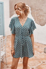 Dot Printed Romper