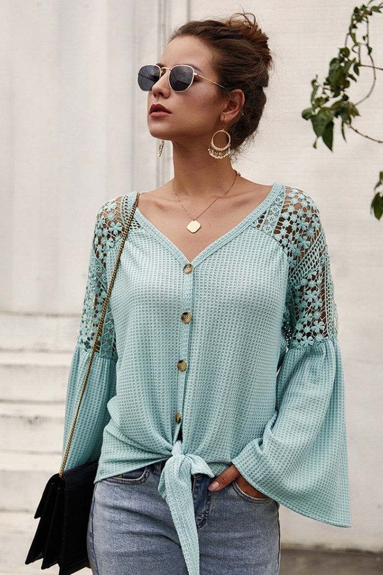 Long Sleeve Pure Color Sweater