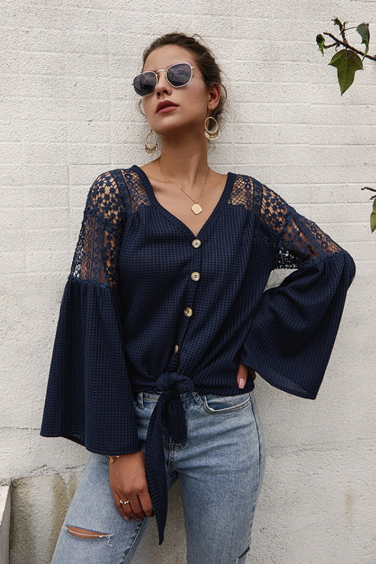 Long Sleeve Pure Color Sweater