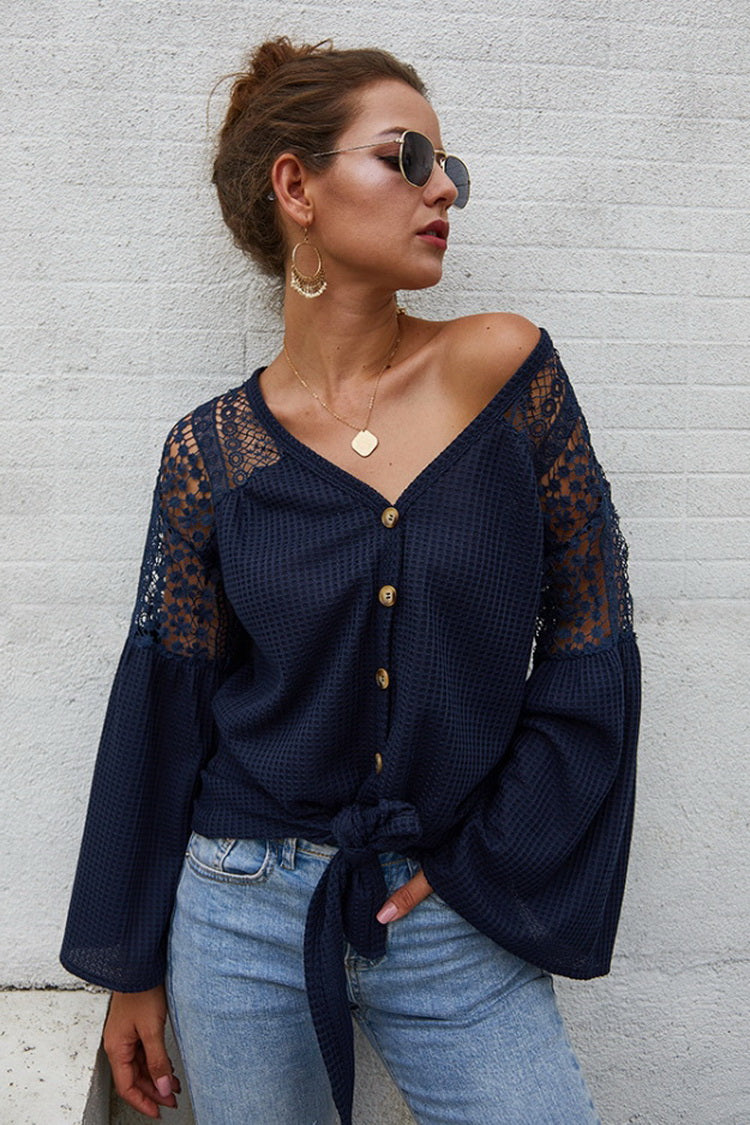 Long Sleeve Pure Color Sweater