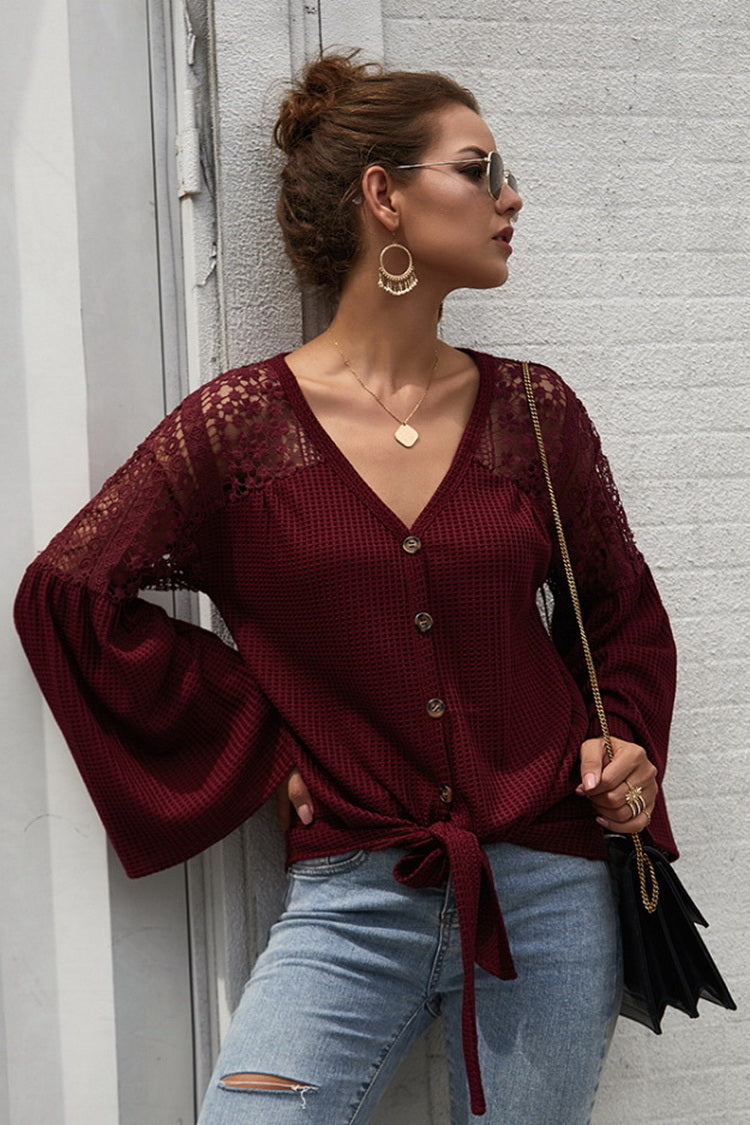 Long Sleeve Pure Color Sweater