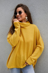 Bright Sunshine Loose Turtleneck Sweater