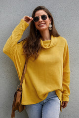 Bright Sunshine Loose Turtleneck Sweater