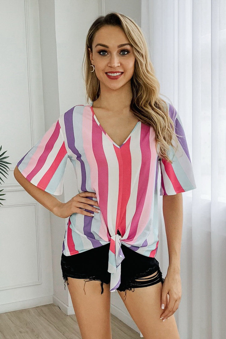 Rainbow Striped T-Shirt