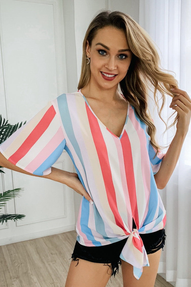 Rainbow Striped T-Shirt