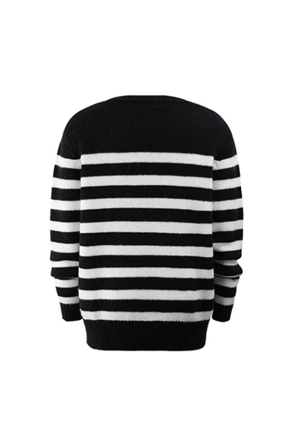 Contrast Striped Pullover