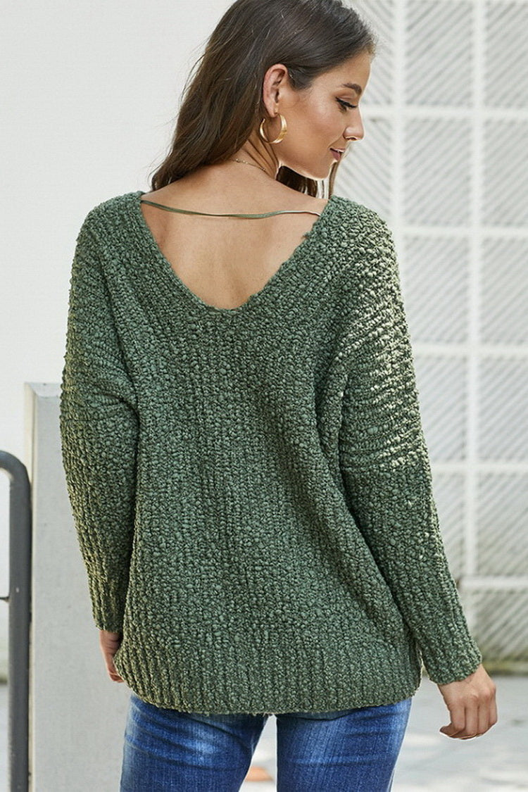 Rib Knitted Sweater