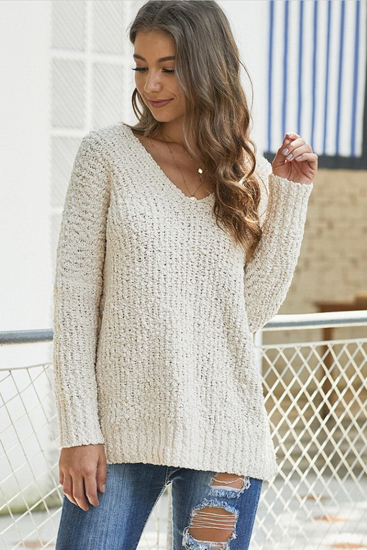 Rib Knitted Sweater