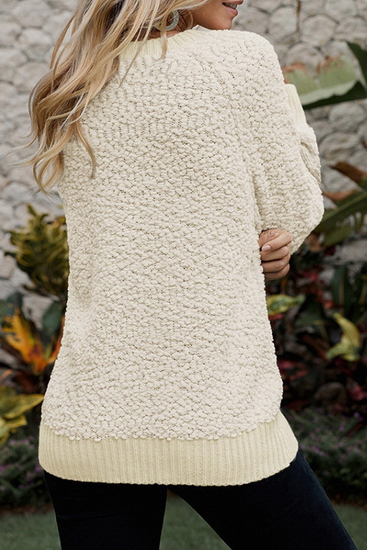 Rib Plain Sweater