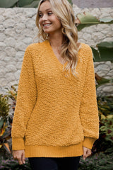 Rib Plain Sweater