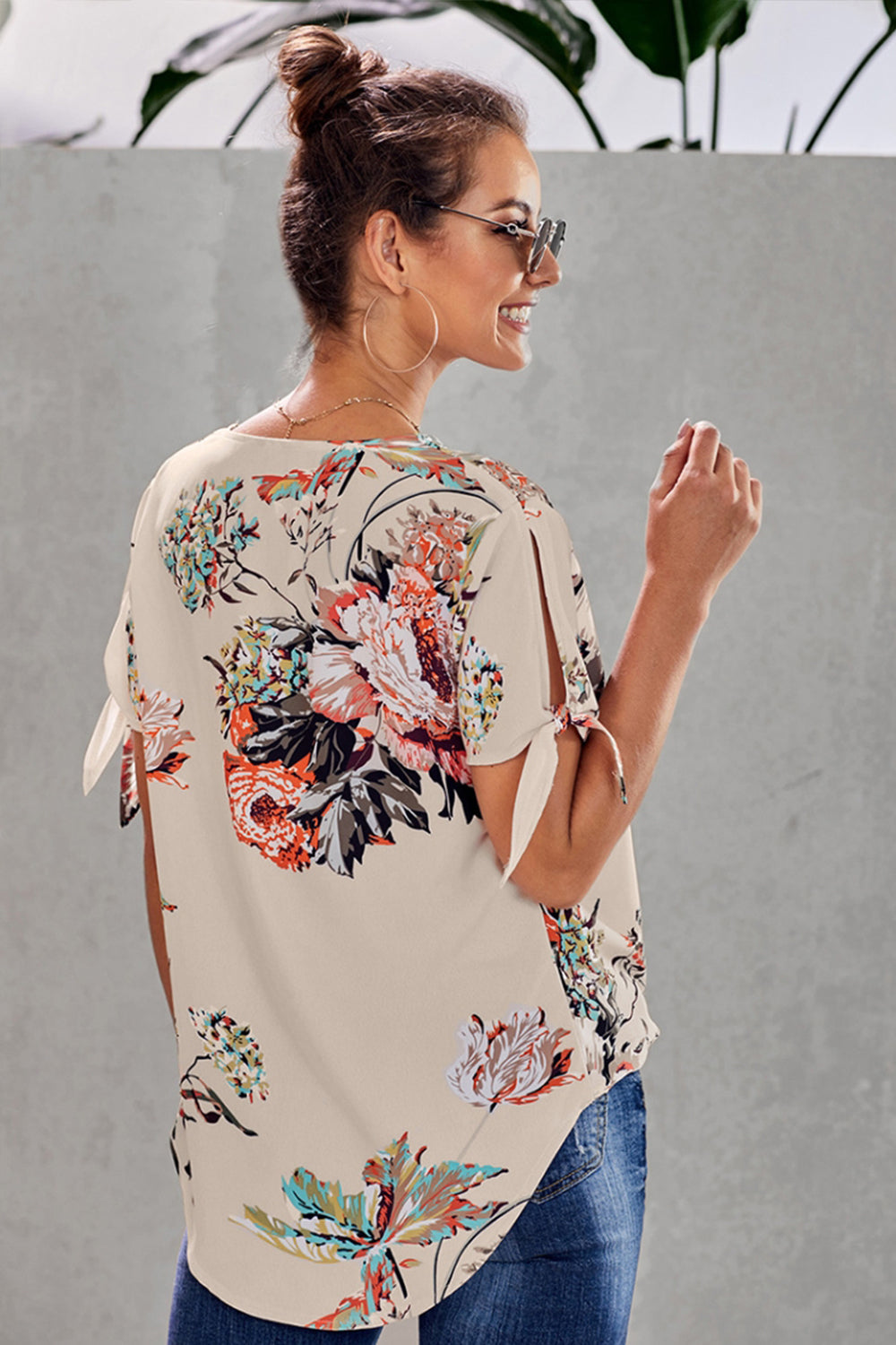 Loose Cross Printed Shirt