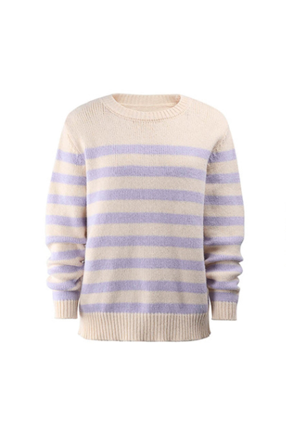 Contrast Striped Pullover