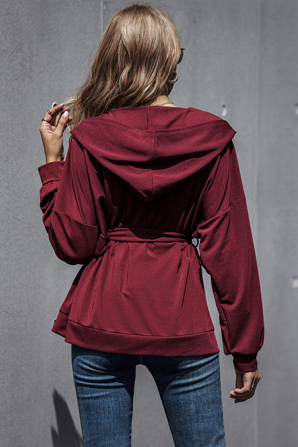 Loose High Waist Hooded Jacket