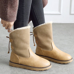 Non Slip Waterproof Snow Anke Boots Warm Fur Lined Booties