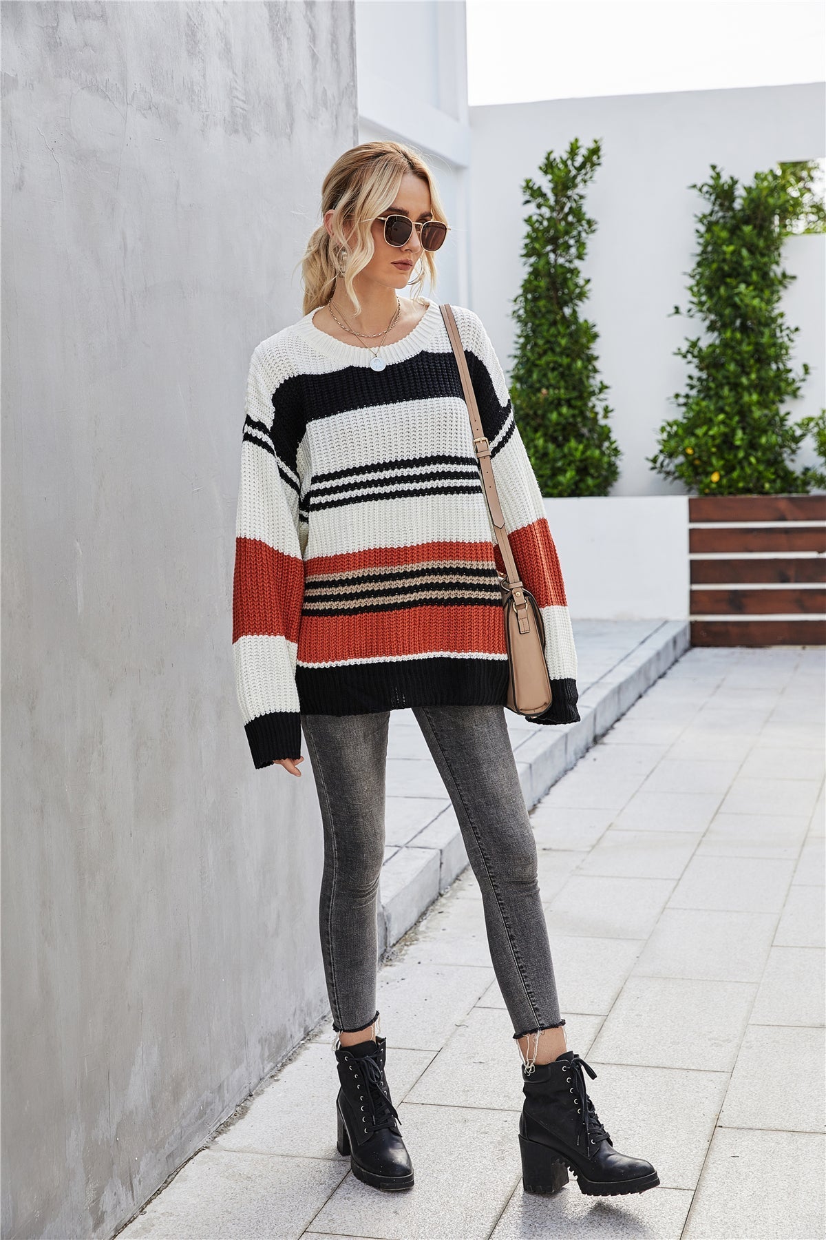 Loose Pullover Knitted Thick Sweater