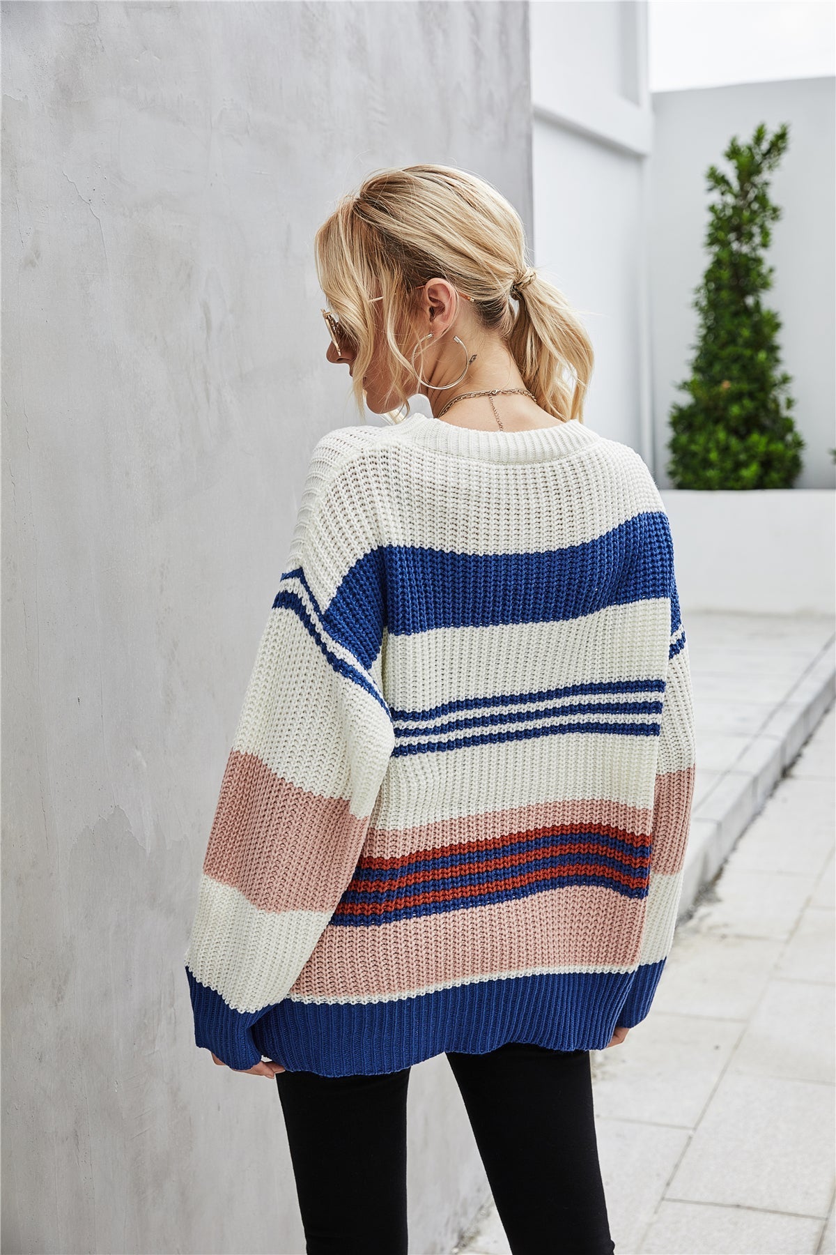 Loose Pullover Knitted Thick Sweater