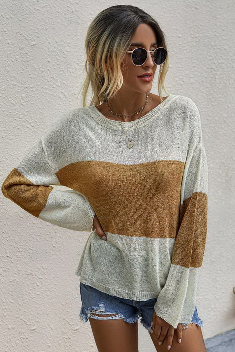 Loose Round Neck Long Sleeve Sweater