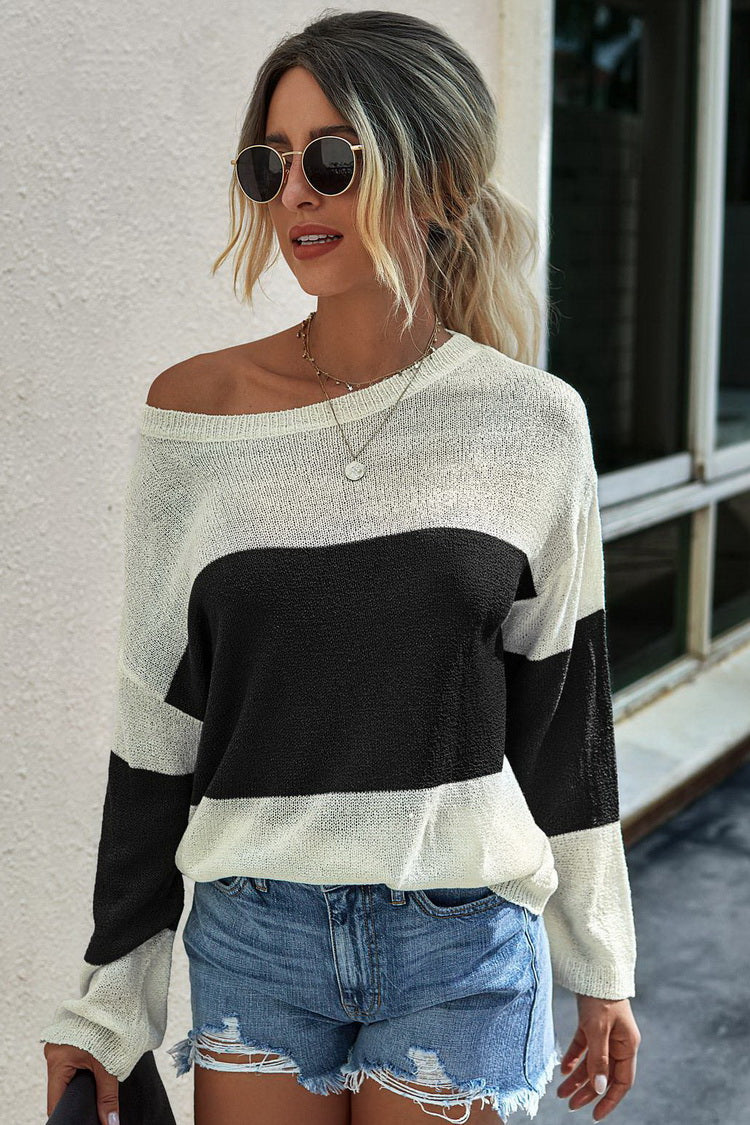 Loose Round Neck Long Sleeve Sweater