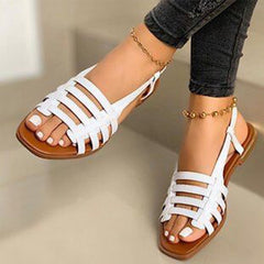 Gladiator Open Toe Flats Sandals