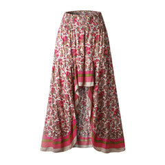 Elastic Waist Gypsy Ethnic Skirt