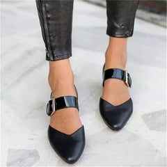 Leopard Print Adjustable Buckle Sandals