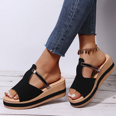 Slip On Wedges Slippers