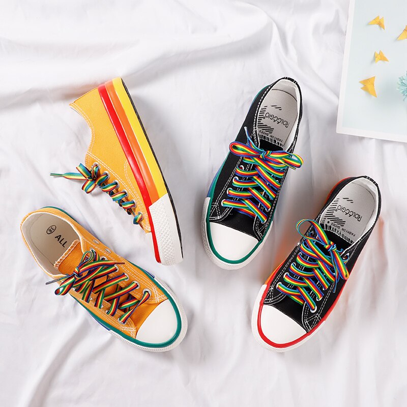 Candy Color Vulcanized Canvas Sneakers